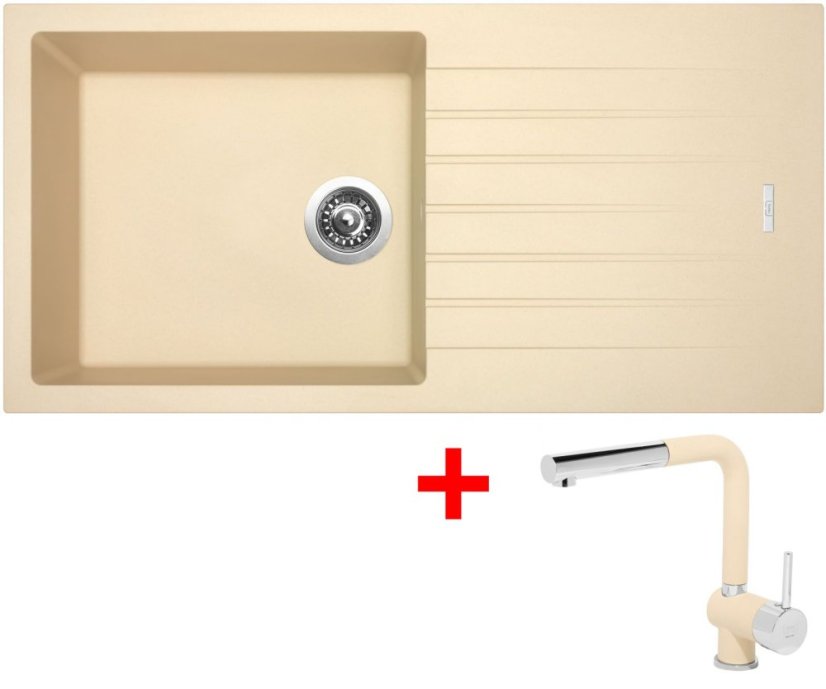 Sinks PERFECTO 1000 Sahara + Mix 3 P GR Sinks PERFECTO 1000 Sahara + Mix 3 P GR