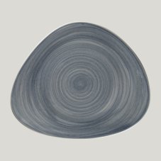 RAK Porcelain RAK Spot talíř mělký 31,5 × 26,5 cm, šedomodrý | RAK-SJDFLFP31