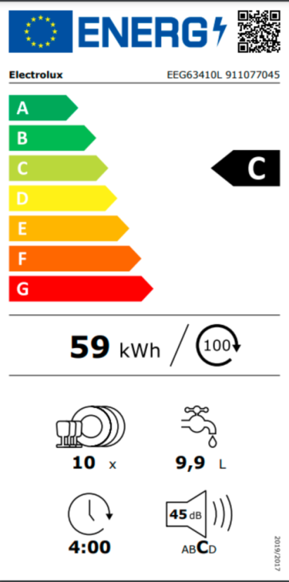Vestavná myčka nádobí Electrolux EEG63410L