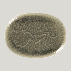 RAK Porcelain Krush talíř oválný 32 × 24 cm, šedý
