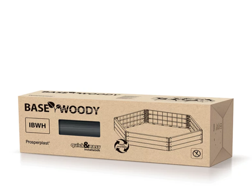 Vyvýšený záhon Prosperplast BASE WOODY hnědý 148 cm