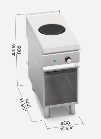 Indukční sporák Bertos E9WOK/IND S 900