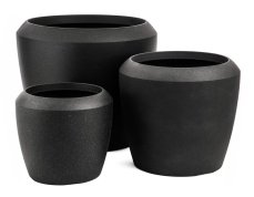 Květináč G21 Coal Round 33,5 x 33,5 x 30,5