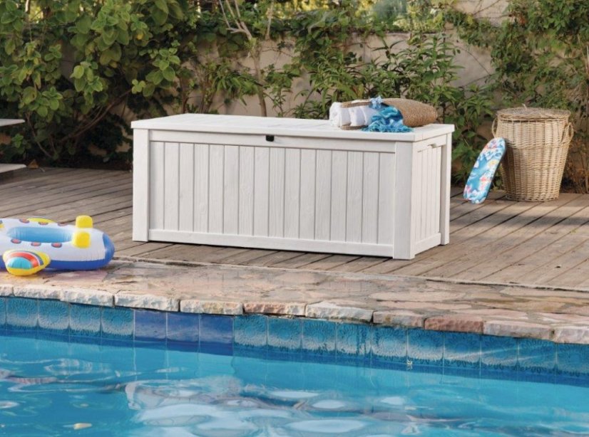 Zahradní box Keter Rockwood 570 L krémový