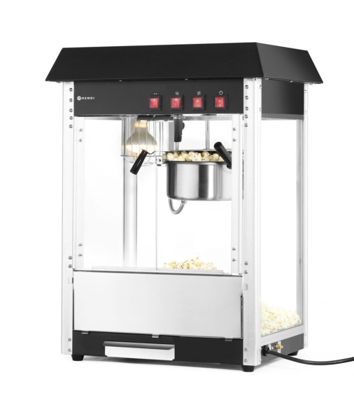 Stroj na výrobu popcornu, HENDI, Černá, 230V/1155W, 560x420x(H)760mm