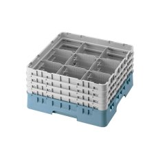 Cambro Koš Camrack 9 pozic, výška sklenice 13,2 cm - Tyrkysová