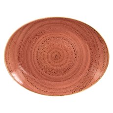 RAK Porcelain RAK Twirl talíř oválný 36 cm × 27 cm – coral | RAK-TWNNOP36CO