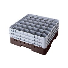 Cambro Koš Camrack 36 pozic, výška sklenice 32 cm - Hnědá