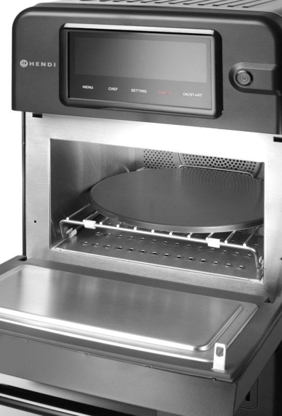 Vysokorychlostní pečící trouba CombiTurbo, HENDI, 18L, Černá, 230V/3000W, 402x735x(H)608mm
