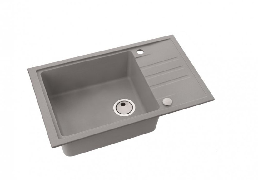 Alveus INTERMEZZO 130/81 - beton (780x480mm) jed. sifon F