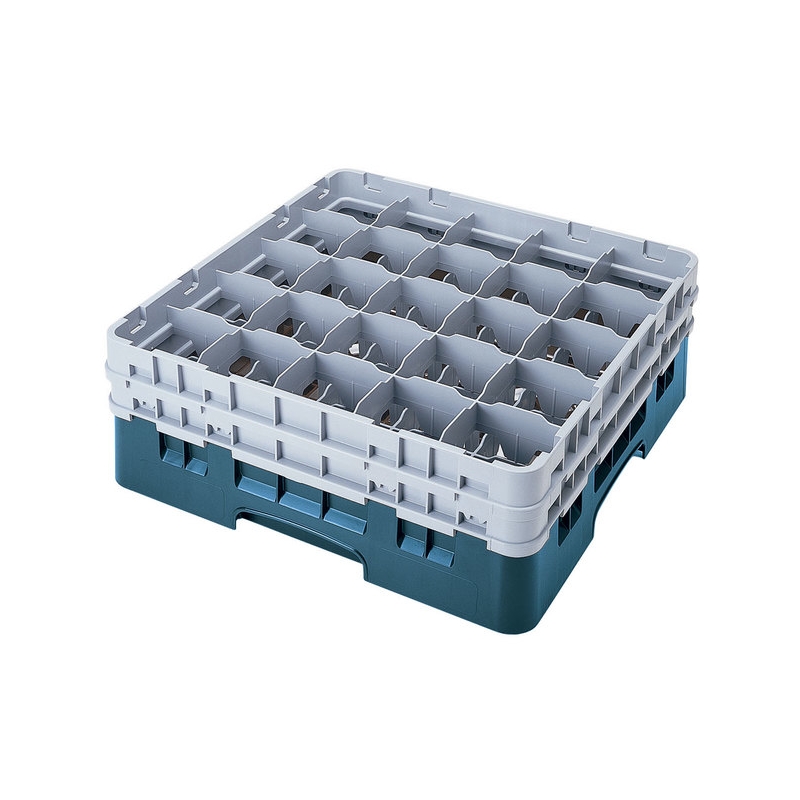 Cambro Koš Camrack 25 pozic, výška sklenice 23,8 cm - Tyrkysová Cambro Koš Camrack 25 pozic, výška sklenice 23,8 cm - Tyrkysová