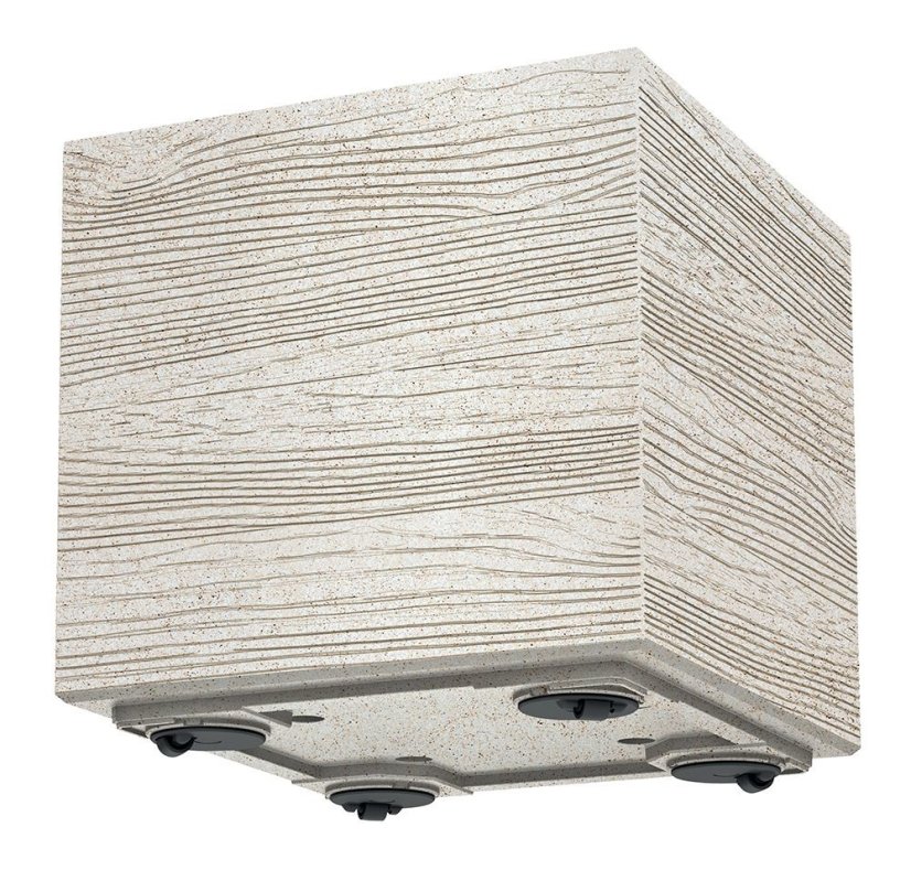 Květináč Prosperplast MADERA CASE eco wood 77 cm kávový