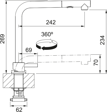 Franke FC 3137.501 MYTHOS WINDOW Celonerez