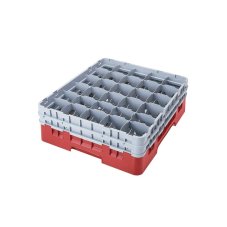 Cambro Koš Camrack 30 pozic, výška sklenice 9 cm - Červená