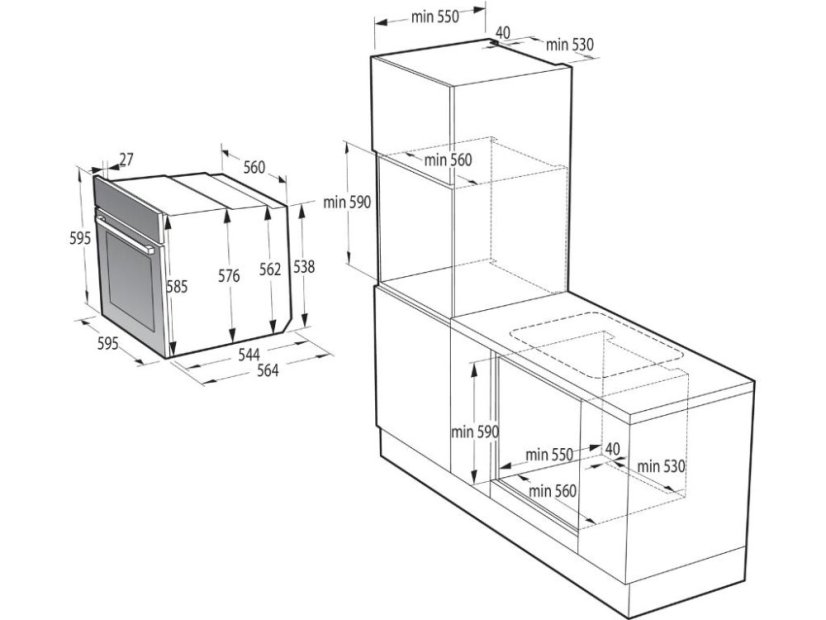 Vestavná trouba Gorenje BPS6737E04DBG