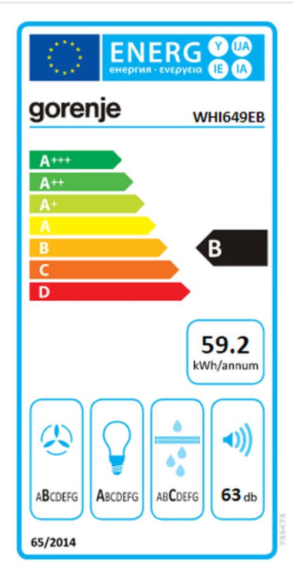 Komínová digestoř Gorenje WHI649EB