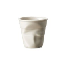 Revol Froissés pohárek 80 ml, šedý oblázek