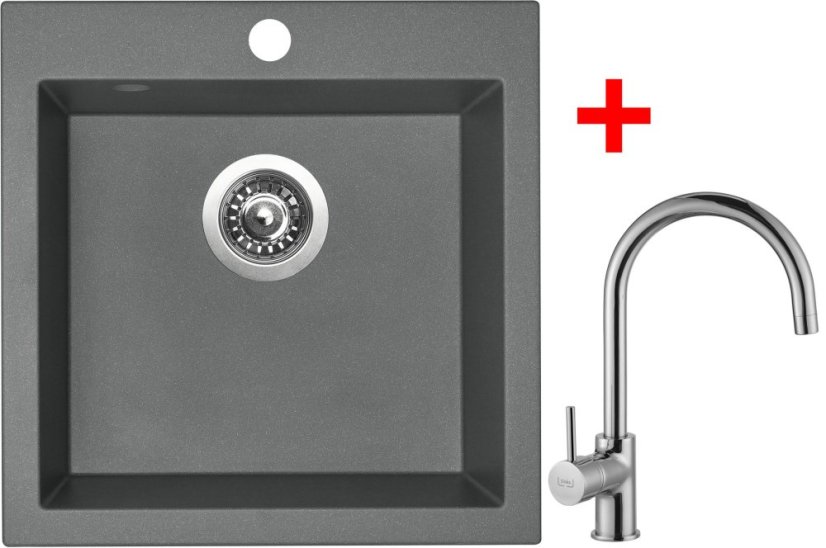 Sinks VIVA 455 Titanium + Vitalia Sinks VIVA 455 Titanium + Vitalia