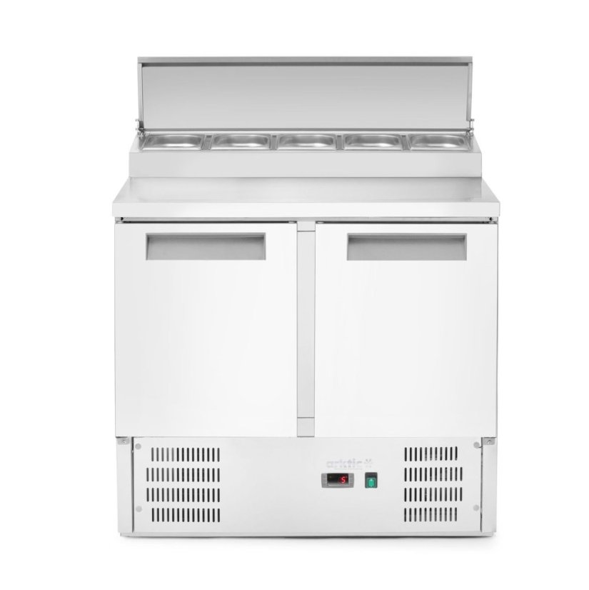 Dvoudveřový chladicí stůl s nástavcem, Arktic, 146L, 230V/143W, 700x900x(H)990mm
