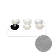 TOMGAST Box s nástavcem pro 6 misek GN 1/1, dekor beton