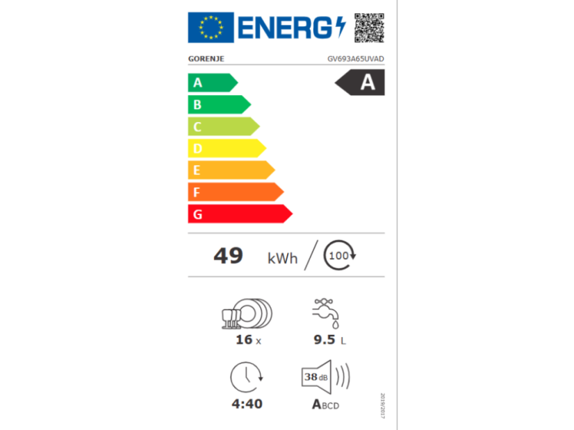 Vestavná myčka nádobí Gorenje GV693A65UVAD
