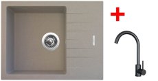 Sinks PERFECTO 650 Avena + ARCO černá matná