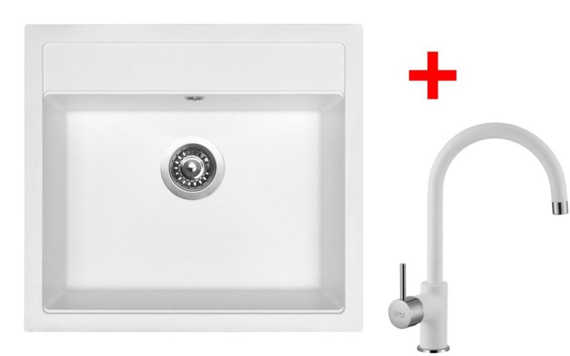 Sinks SOLO 560 Milk + Vitalia GR Sinks SOLO 560 Milk + Vitalia GR